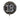 3D Happy Birthday 18 Glitzer Schwarz Luftballon