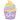 Happy Birthday Cupcake Lila Luftballon