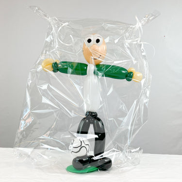 Gladbach Fußballspieler aus Luftballons, Grün-Schwarz-Weiß