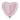 Pastell Pink Herz-Luftballon