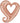 Rosegold Chain Herz-Luftballon
