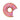 Angebissener Donut Luftballon
