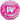 Happy Birthday 14 glitzer Pink Luftballon