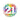 Happy Birthday 21 Konfetti bunt Luftballon