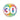 Happy Birthday 30 Konfetti bunt Luftballon