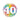 Happy Birthday 40 Konfetti bunt Luftballon