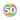 Happy Birthday 50 Konfetti bunt Luftballon