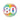 Happy Birthday 80 Konfetti bunt Luftballon