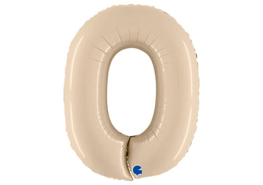 Luftballon XXL Zahl 0-9 cream (100 cm)