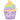 Happy Birthday Cupcake Lila Luftballon