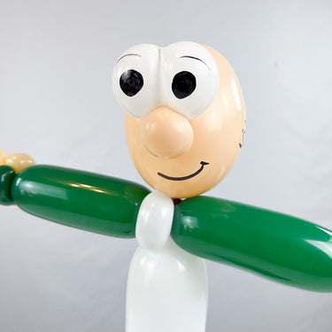 Gladbach Fußballspieler aus Luftballons, Grün-Schwarz-Weiß