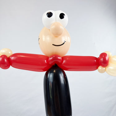 Frankfurt Fußballspieler aus Luftballons, Rot-Schwarz