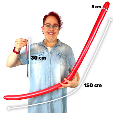 Nikaloon® Modellierballon Set mit Pumpe und Anleitung - Bunte Mischung 100 St.