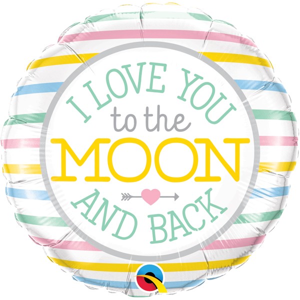 I love you to the moon pastell Luftballon