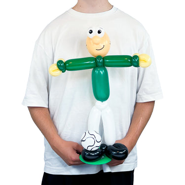 Bremen Fußballspieler aus Luftballons, Grün-Weiß