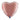 Platin-Rosegold Herz-Luftballon