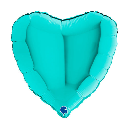 Hell Blau Herz-Luftballon