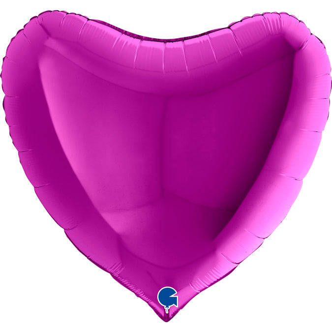 Lila Herz-Luftballon