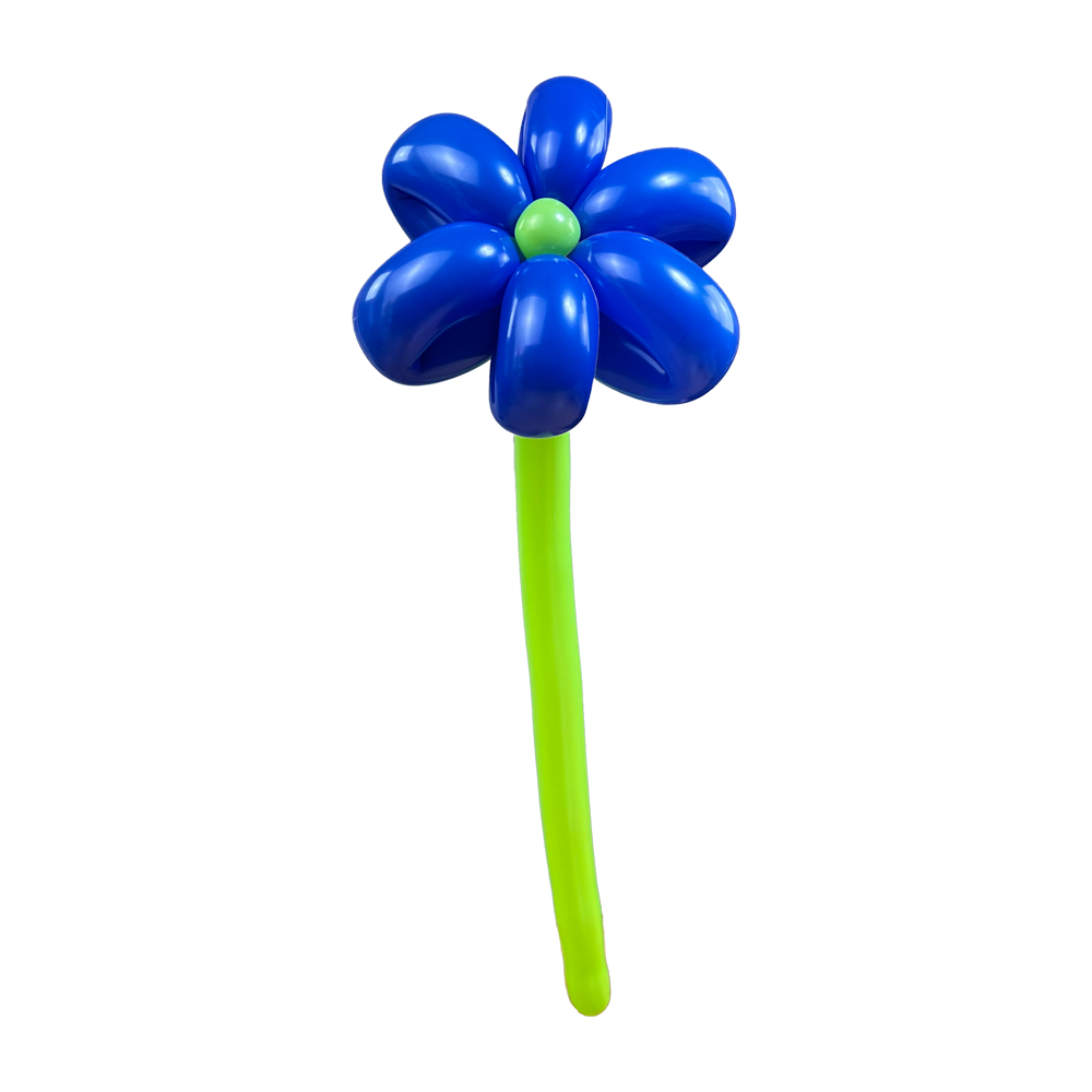 Luftballon Blume Blau