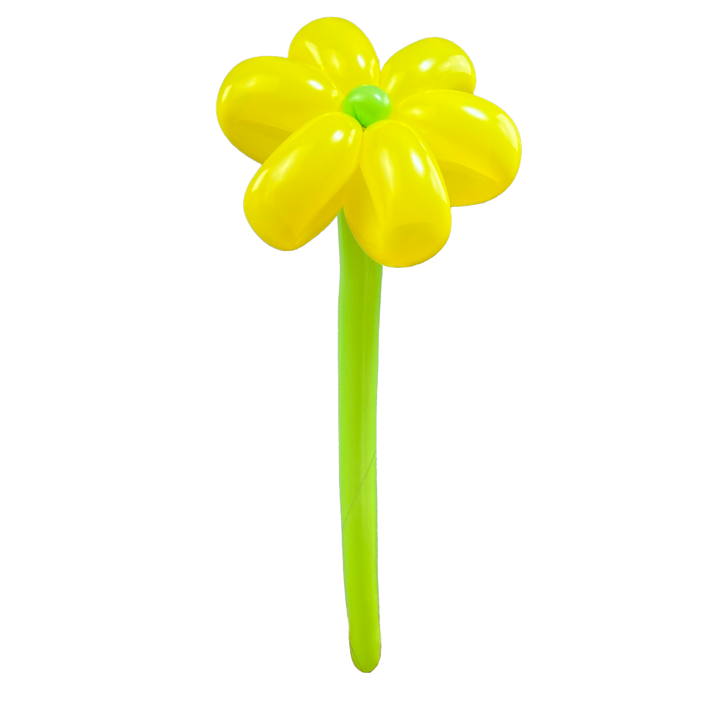Luftballon Blume Gelb