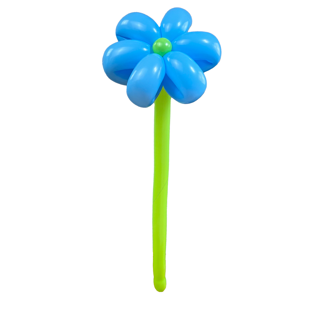 Luftballon Blume hellblau