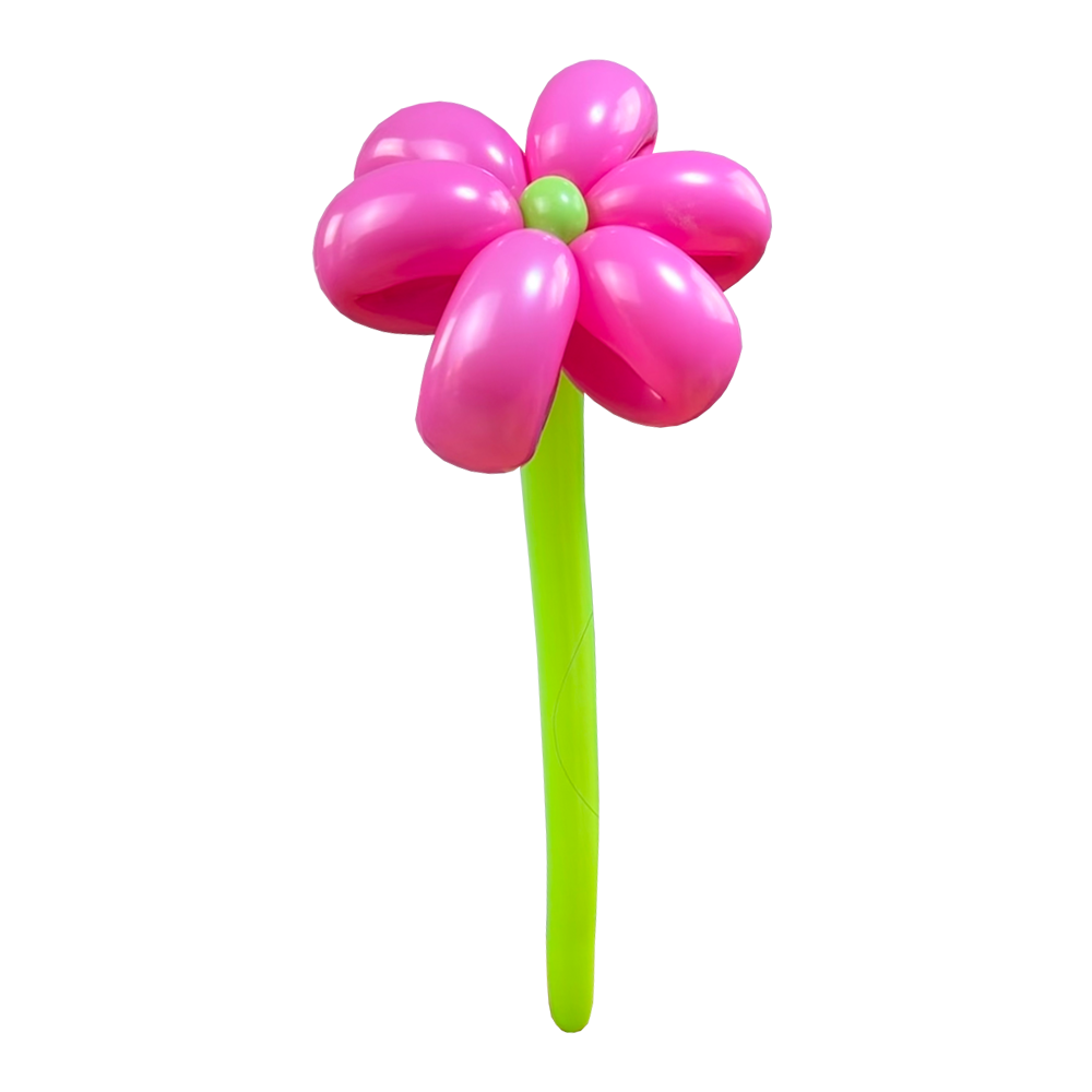 Luftballon Blume Pink