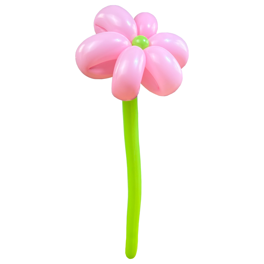 Luftballon Blume Rosa