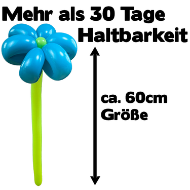 Luftballon Blume Türkis