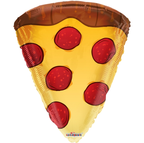 Comic Pizza-Stück Luftballon