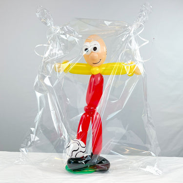 Union Fußballspieler aus Luftballons, Rot-Gelb