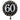 Happy Birthday 60 Glitzer Schwarz Luftballon
