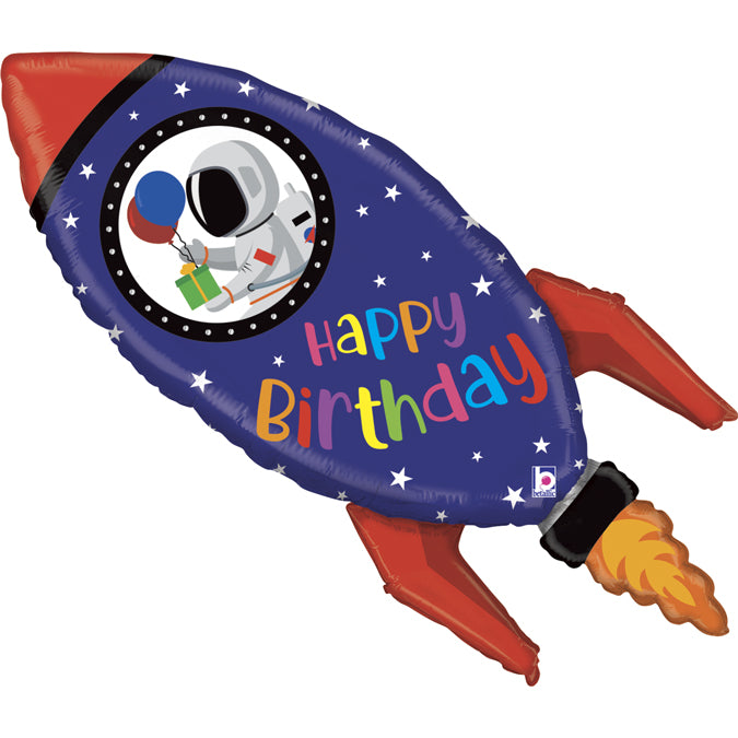Happy Birthday Rakete Luftballon