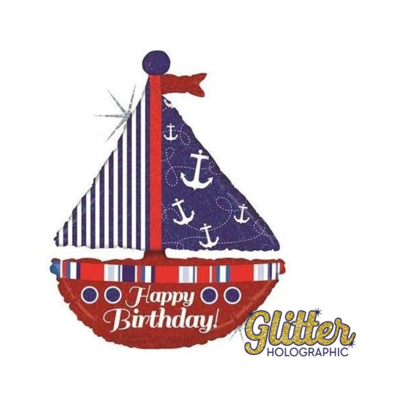 Happy Birthday Schiff Luftballon
