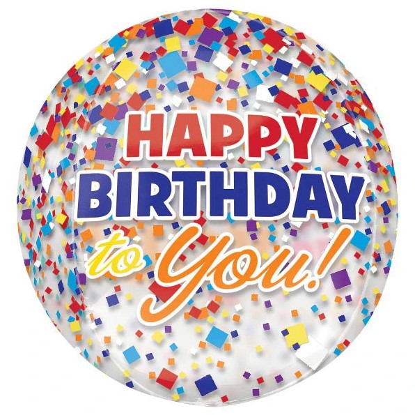 Happy Birthday to You Orbz-Luftballon