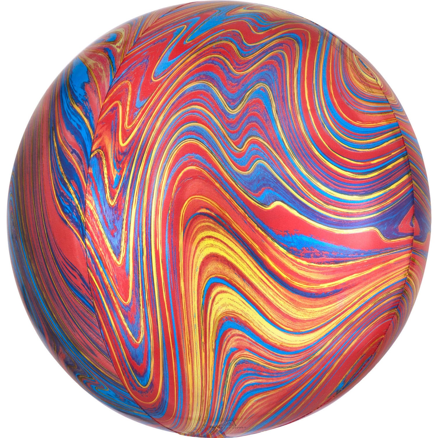 Marble rot Orbz-Luftballon
