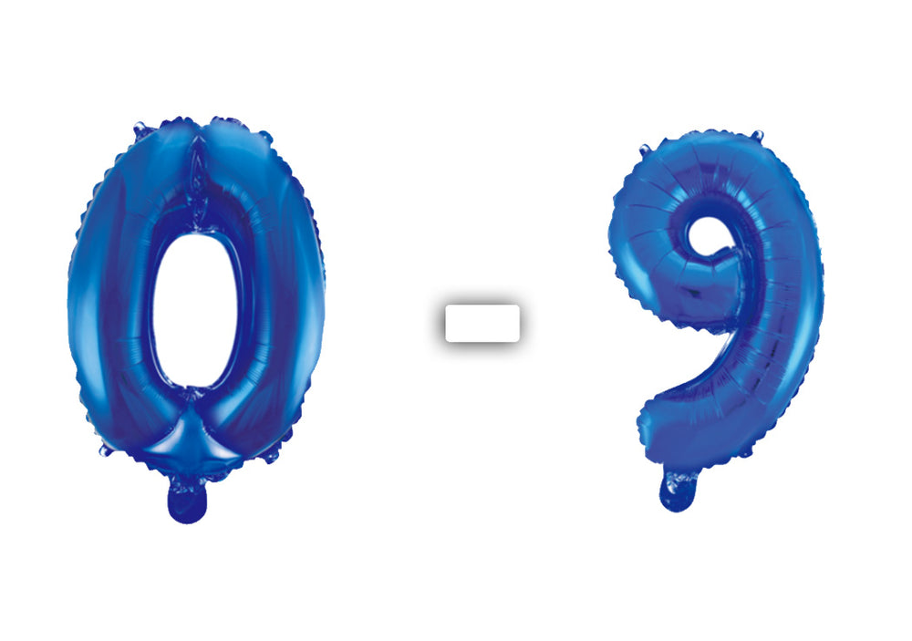 Luftballon Zahl Blau 0-9 (41cm)