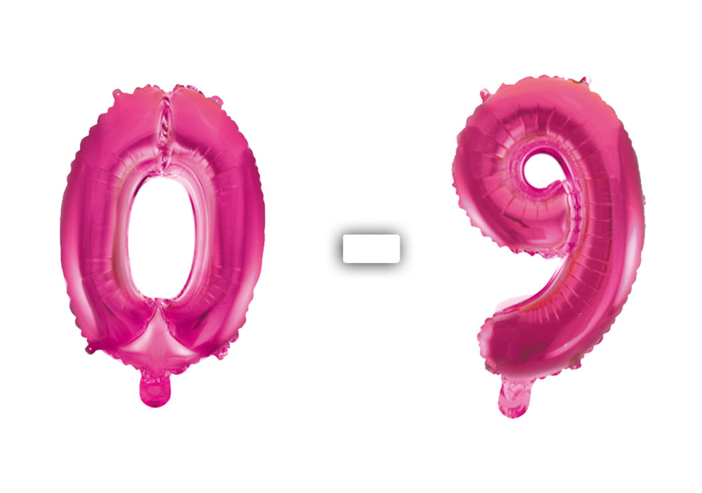 Luftballon Zahl Pink 0-9 (41cm)