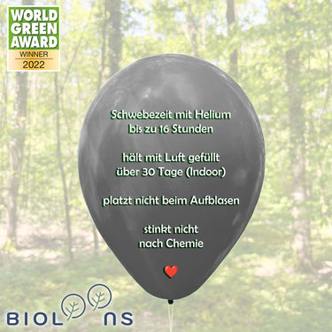 Bio Luftballon Bioloons® 30cm - 000 Standard Mischung 50 St.