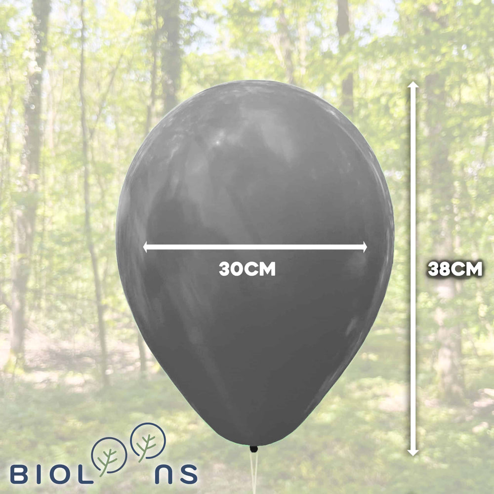 Bio Luftballon Bioloons® 30cm chromglanz gold 50 Stück