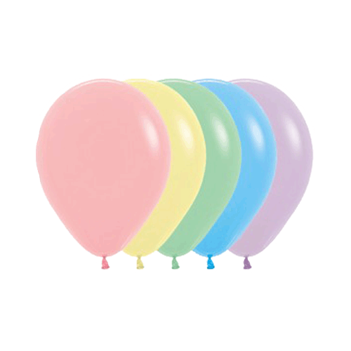 Bio Luftballon Bioloons® 30cm - 600 Pastell Mischung 12 Stück