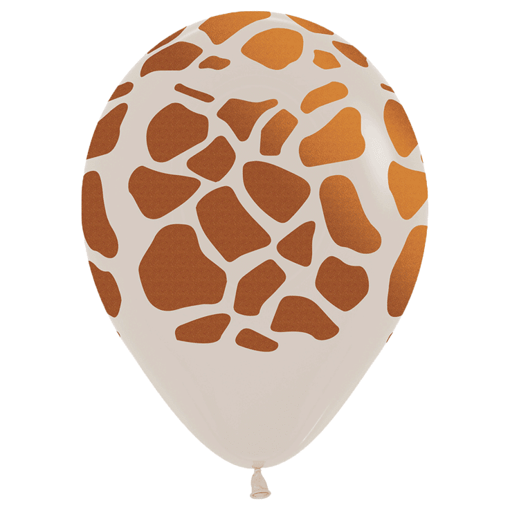 Bio Luftballon Bioloons® mit Giraffenmuster Giraffe 30cm