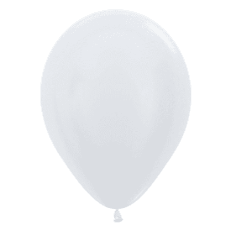 Bio Luftballon Bioloons® 30cm samt weiß 50 Stück