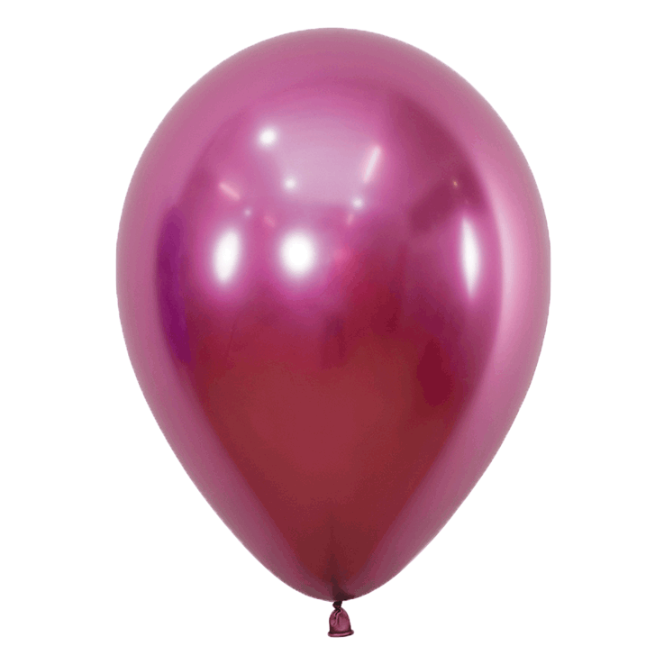 Bio Luftballon Bioloons® 30cm chromglanz pink 50 Stück