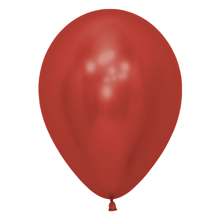 Bio Luftballon Bioloons® 30cm chromglanz rot 50 Stück