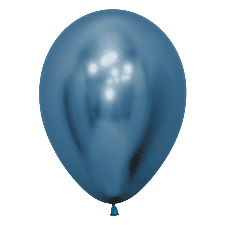 Bio Luftballon Bioloons® 30cm chromglanz blau 50 Stück