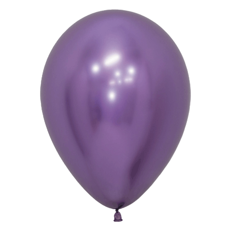 Bio Luftballon Bioloons® 30cm chromglanz violett 50 Stück