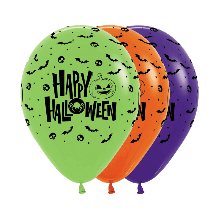Bio Luftballon Bioloons® Happy Halloween, 25 St., 30cm