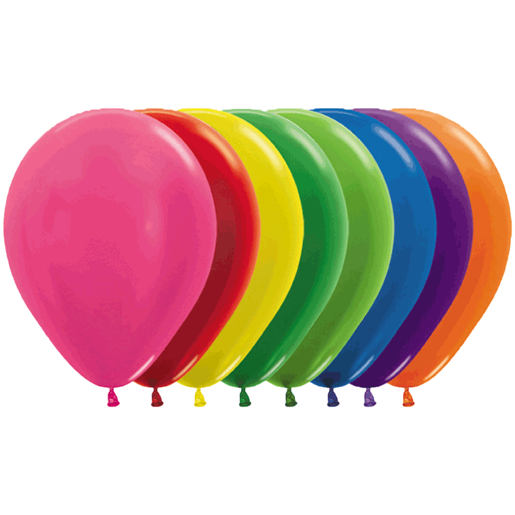 Bio Luftballon Bioloons® 30cm - 500 Metallic Mischung 50 St.