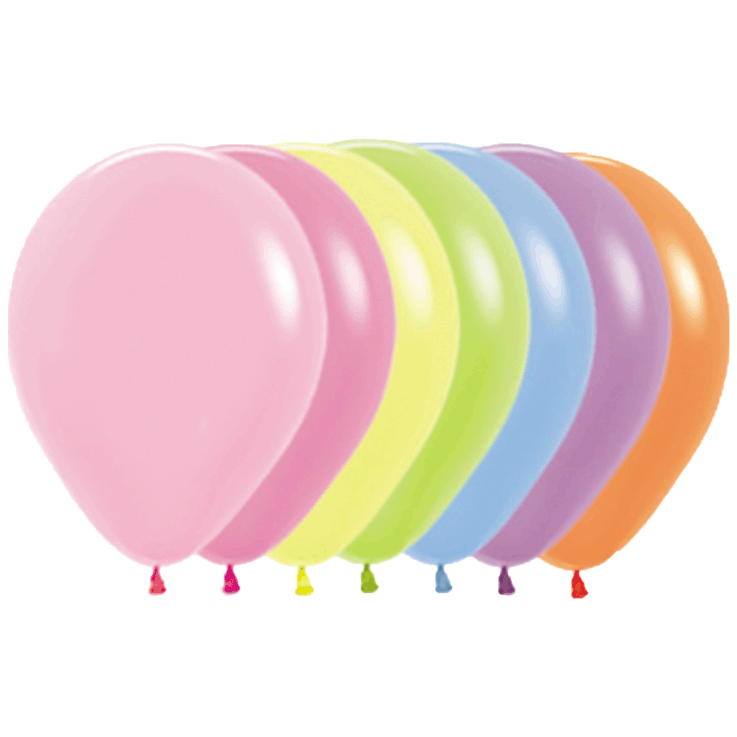 Bio Luftballon Bioloons® 30cm - 200 Neon Mischung 50 St.