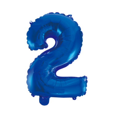 Luftballon Zahl Blau 0-9 (41cm)